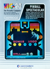 Pinball Spectacular Vic-20 US box art